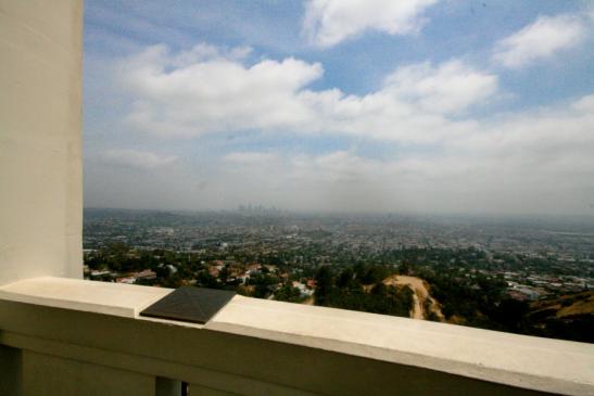 Schöner Blick vom Griffith Observatory auf L.A: